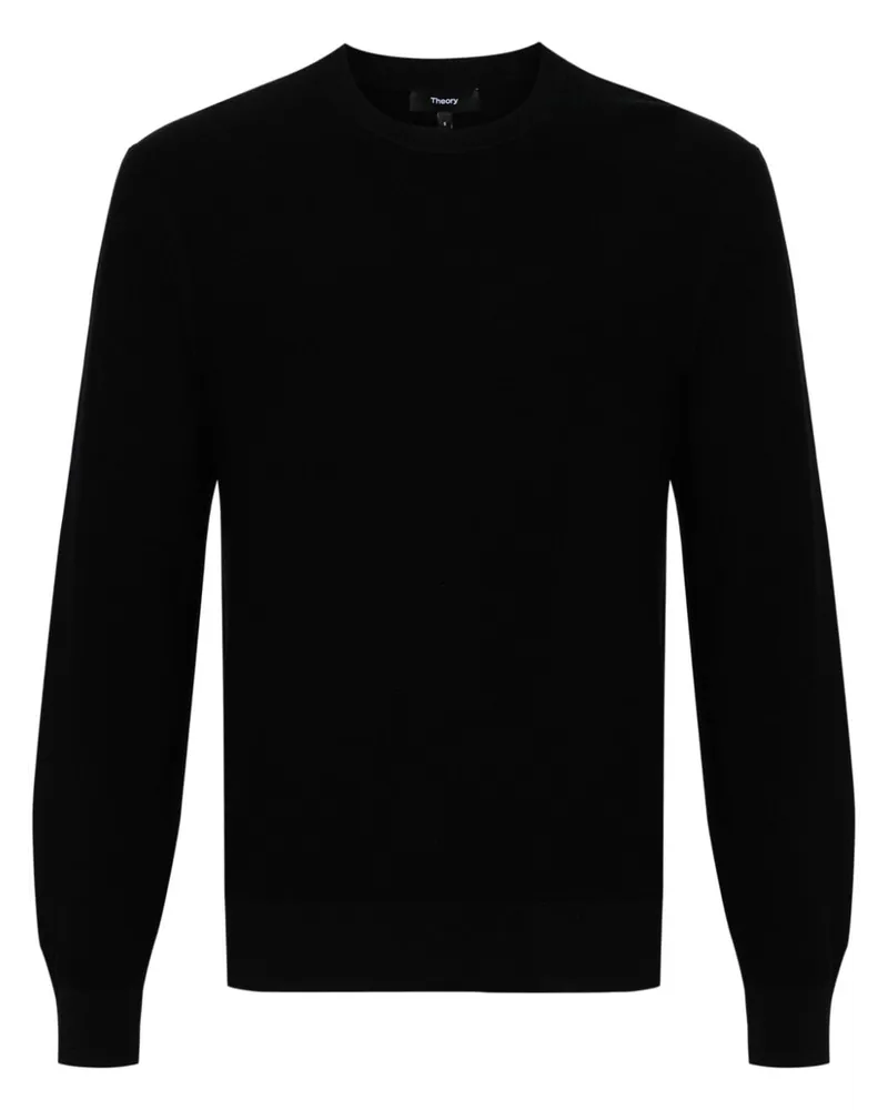 Theory Riland Pullover mit Rundhalsausschnitt Schwarz