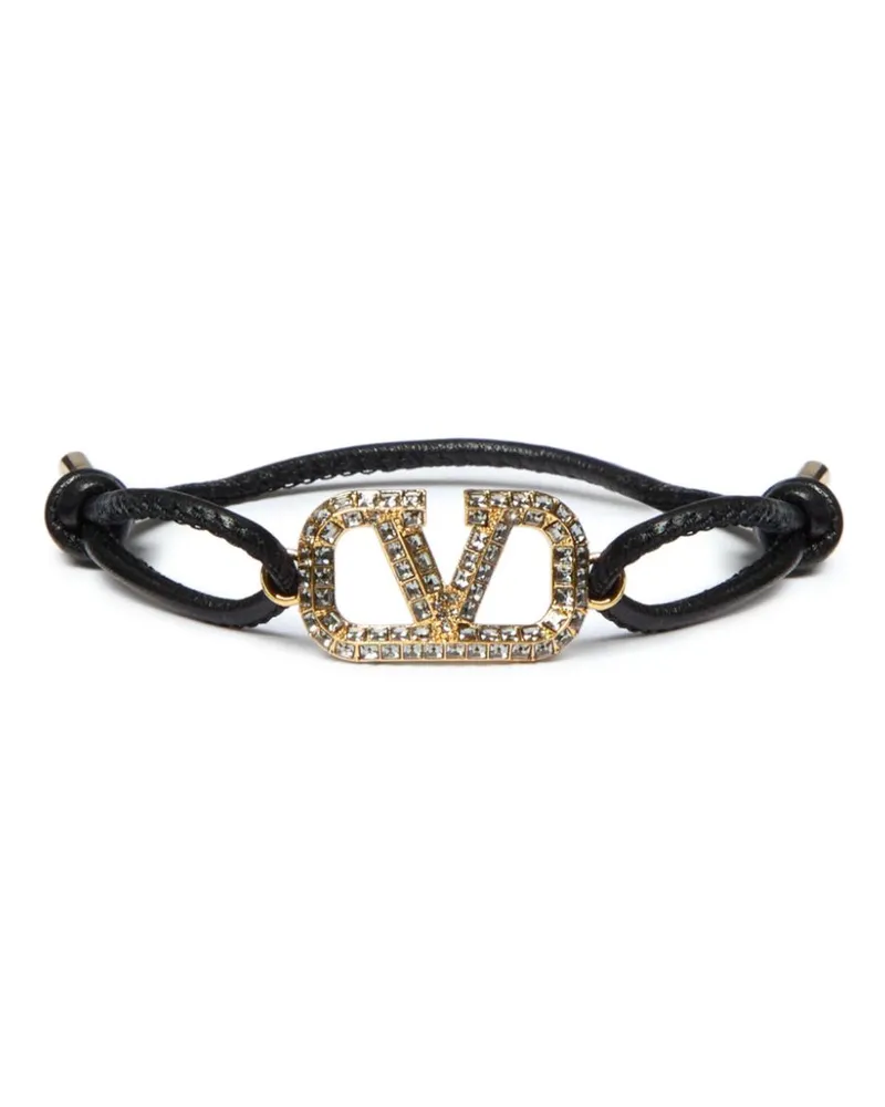 Valentino Garavani VLogo Signature Lederarmband - Gold Gold