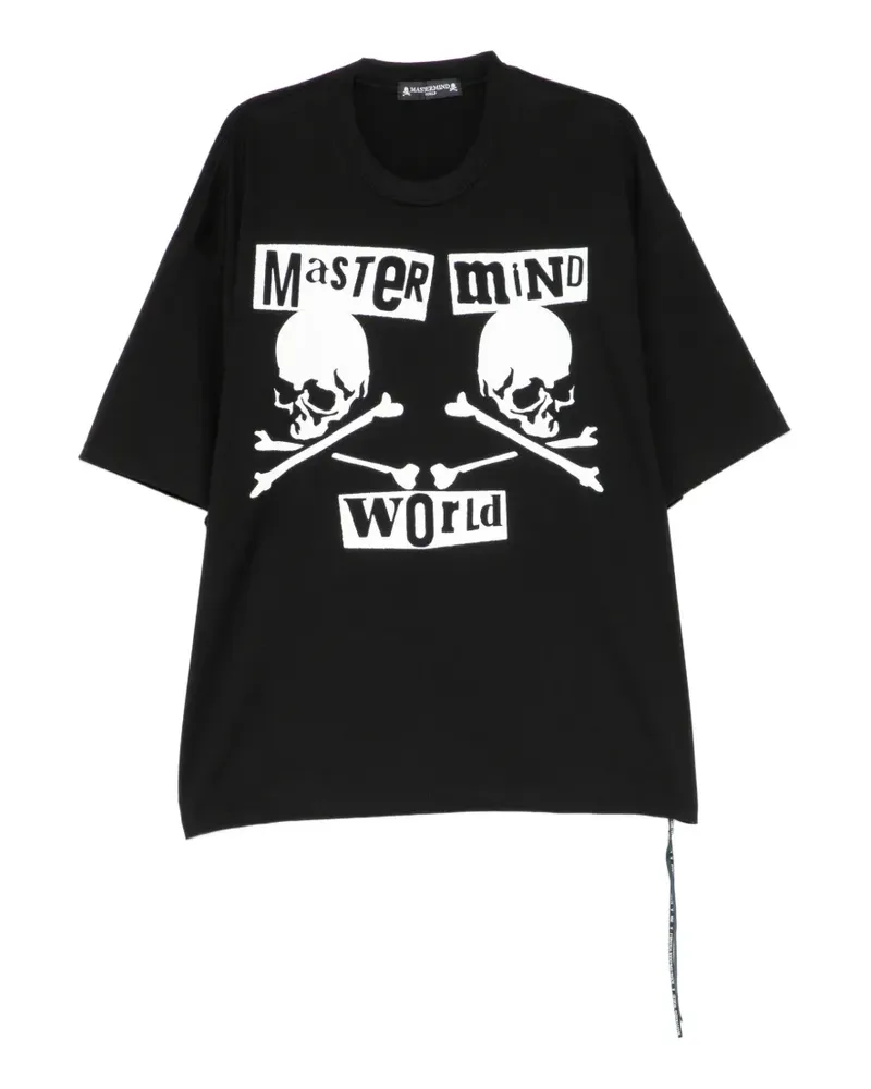 Mastermind World T-Shirt mit Logo-Print - Schwarz Schwarz