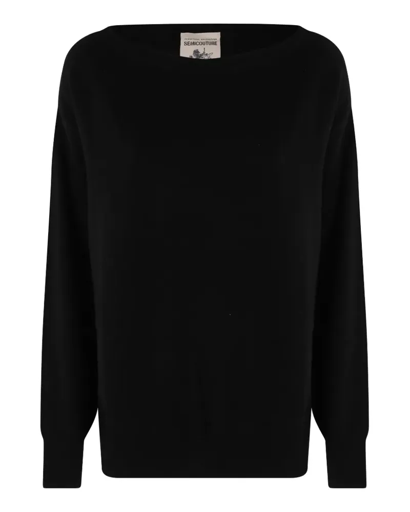 Semicouture Jupiner boat-neck sweater - Schwarz Schwarz