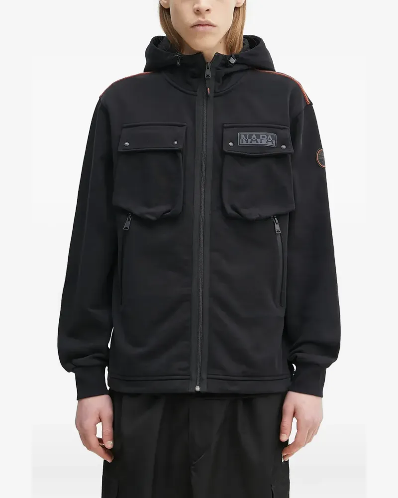 Napapijri hooded jacket - Schwarz Schwarz