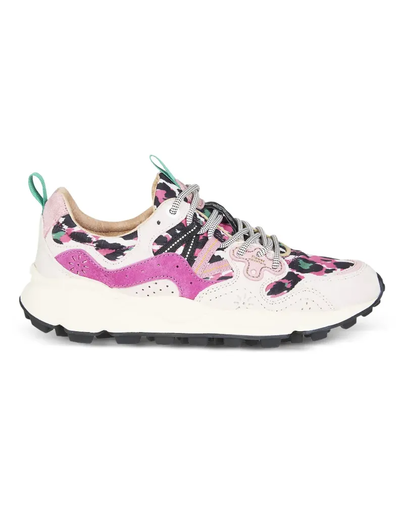 Flower MOUNTAIN Yamano 3 leopard-print sneakers - Nude Nude