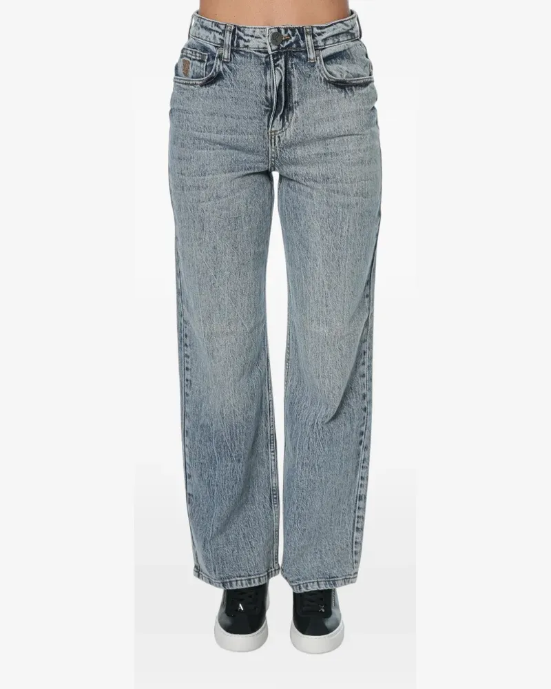 One Teaspoon Icon high-waist straight-leg jeans - Blau Blau