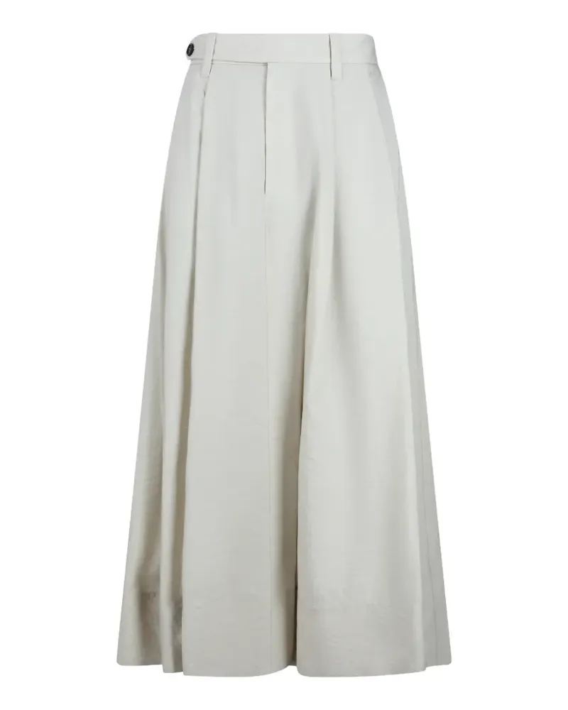 Brunello Cucinelli beaded belt maxi skirt - Weiß Weiß
