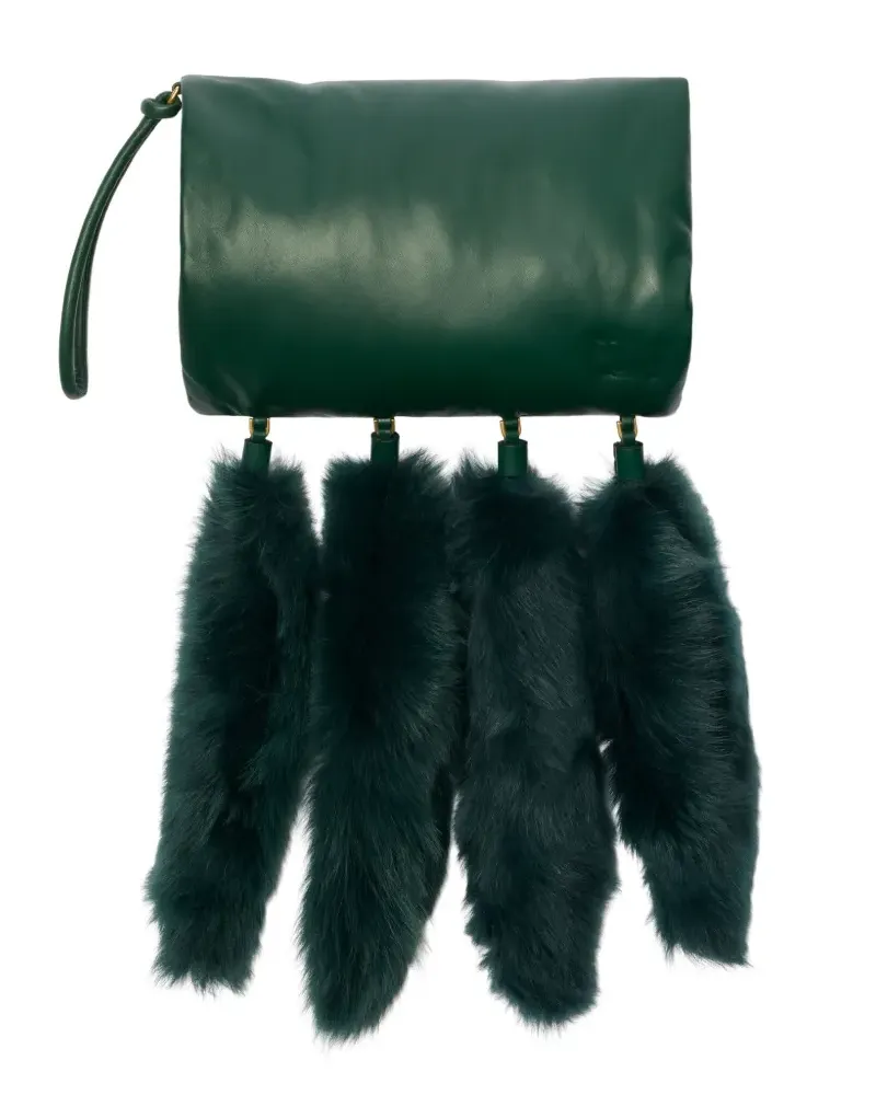 Burberry Tasche mit Puffärmeln - Grün Grün