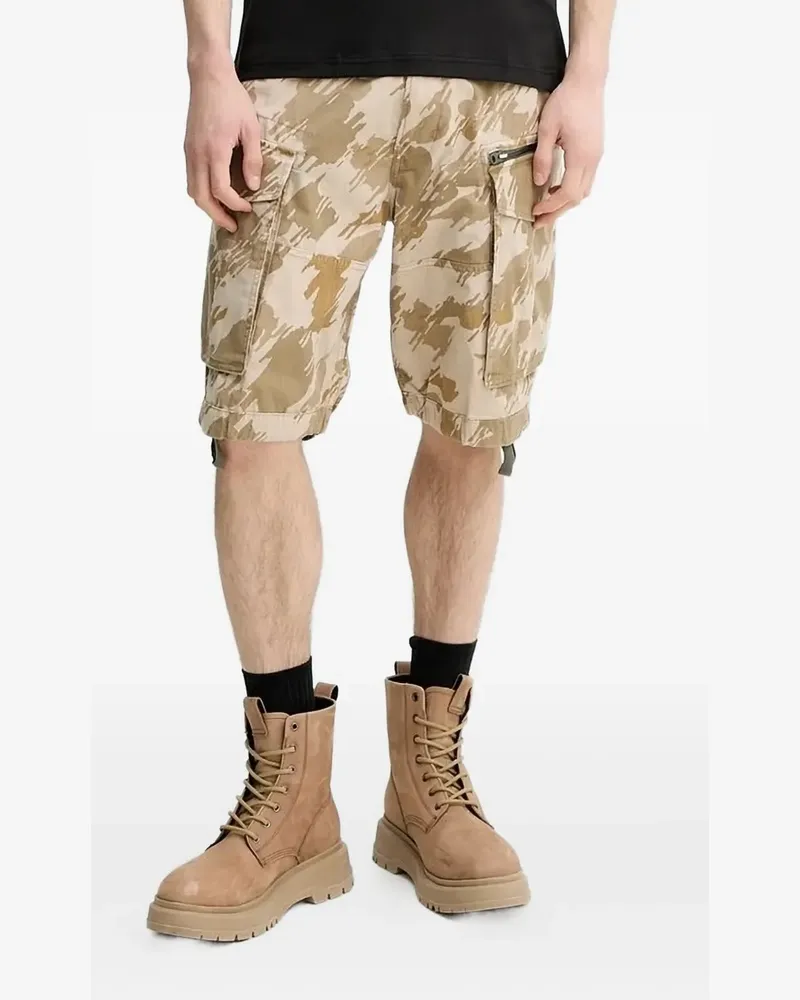 G-STAR RAW Cargo-Shorts mit Camouflage-Print - Nude Nude