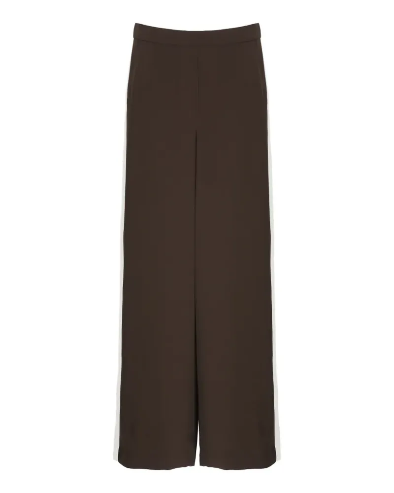 P.A.R.O.S.H. P.A.R.O H. stripe-detail palazzo pants - Braun Braun