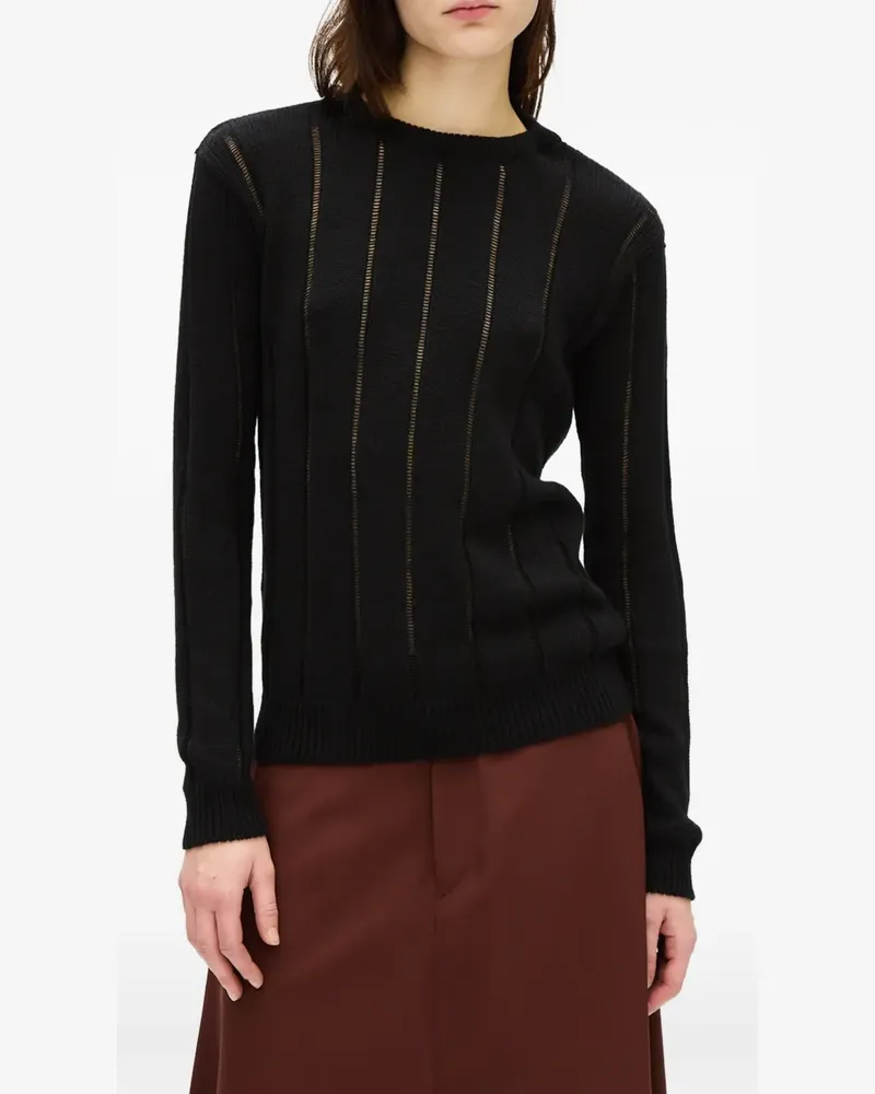 Ann Demeulemeester Nese Pullover - Schwarz Schwarz
