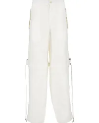 Ferragamo Cargohose mit Stretchbund Weiß