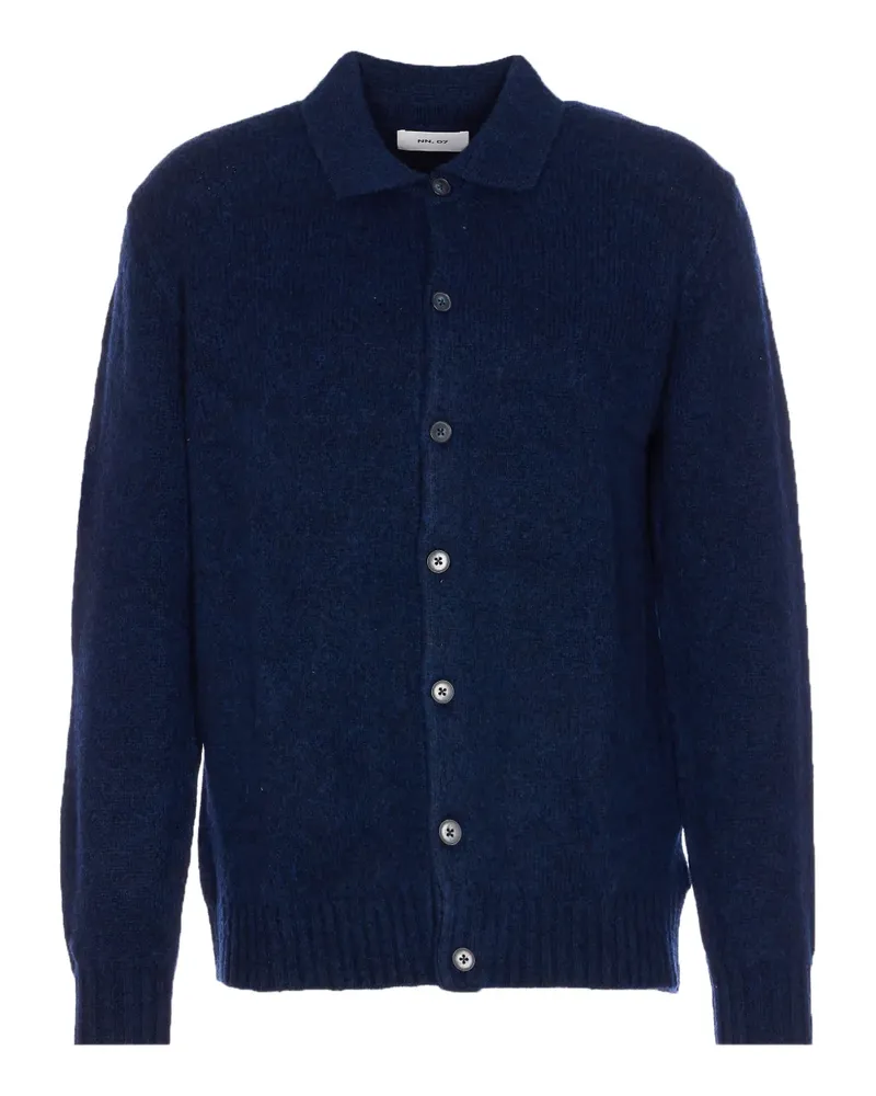 NN 07 Lee buttoned cardigan - Blau Blau