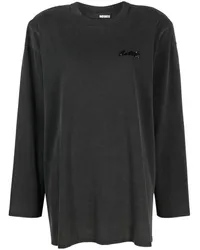 ROTATE Birger Christensen T-Shirt mit Pailletten Schwarz