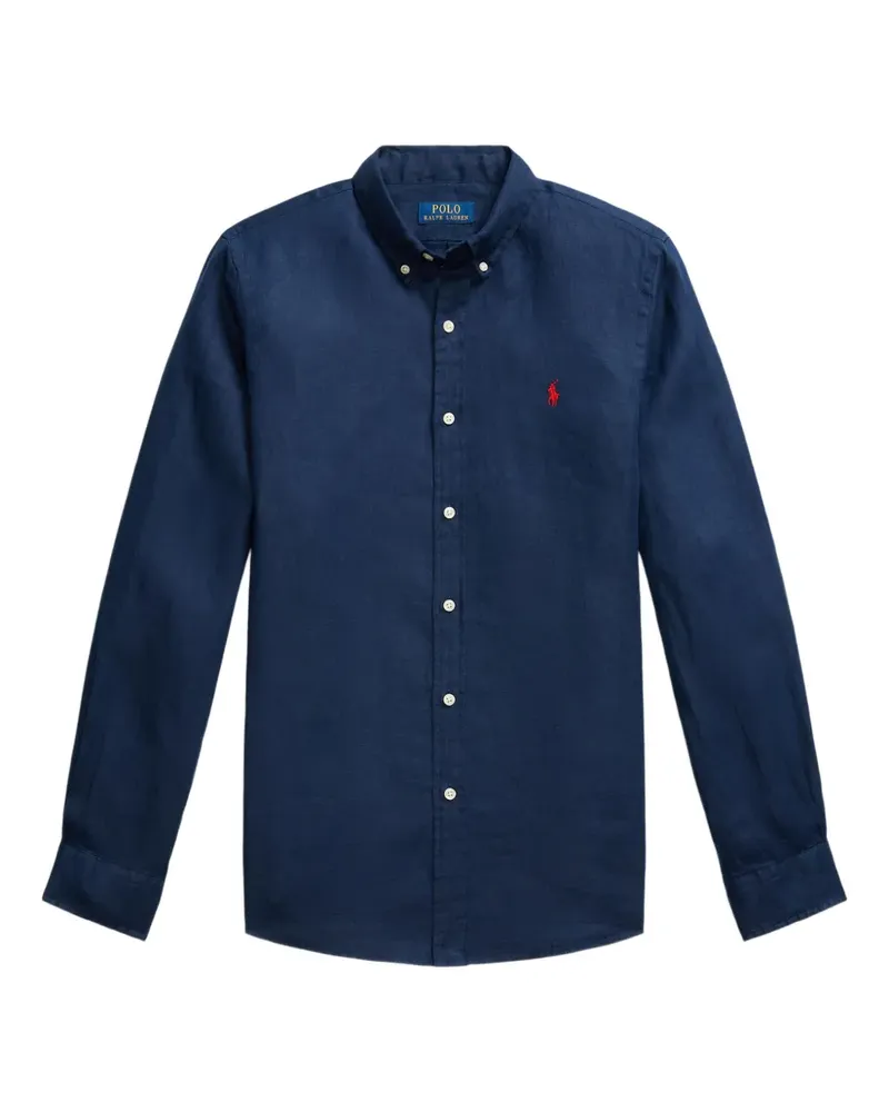 Ralph Lauren Langärmeliges Hemd aus Leinen - Blau Blau