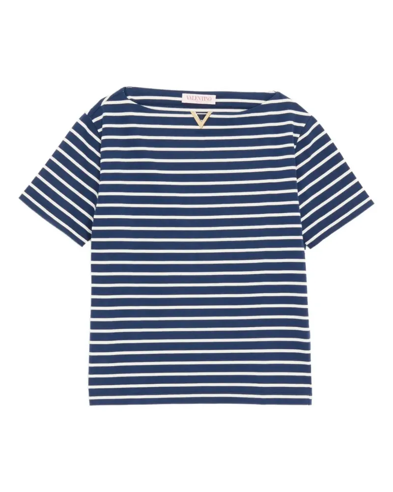 Valentino Garavani T-Shirt mit VGold - Blau Blau