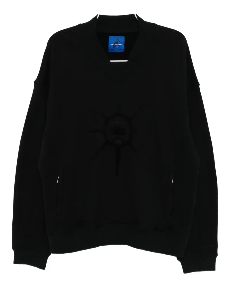 Asics Sweathshirt mit grafischer Stickerei - Schwarz Schwarz