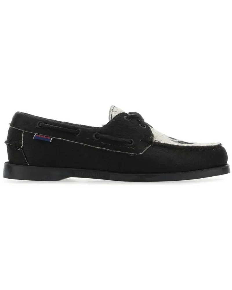 Sebago Docksides Portland Raw Segelschuhe - Schwarz Schwarz