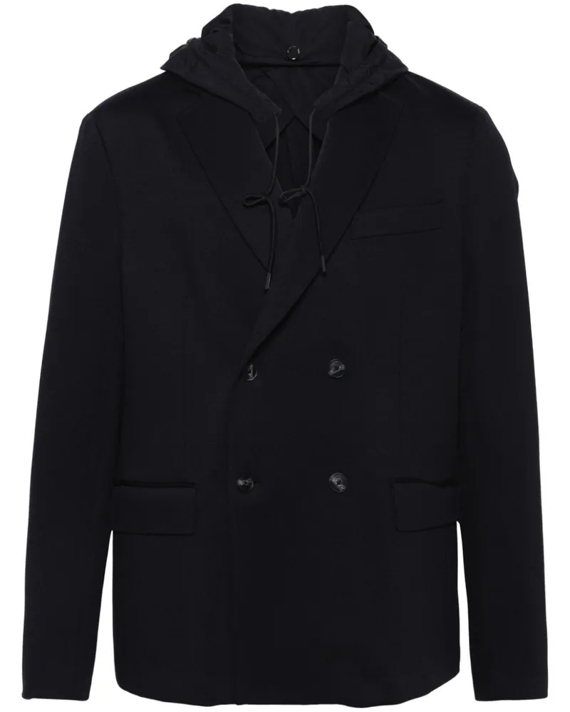 Emporio Armani Sakko mit Kapuze - Blau Blau