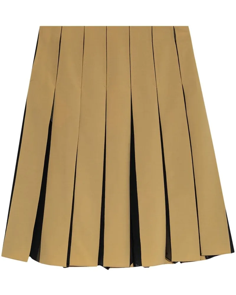 Marni Faltenrock in Colour-Block-Optik - Nude Nude