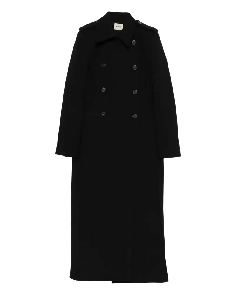 KHAITE button-fastening double-breasted coat - Schwarz Schwarz