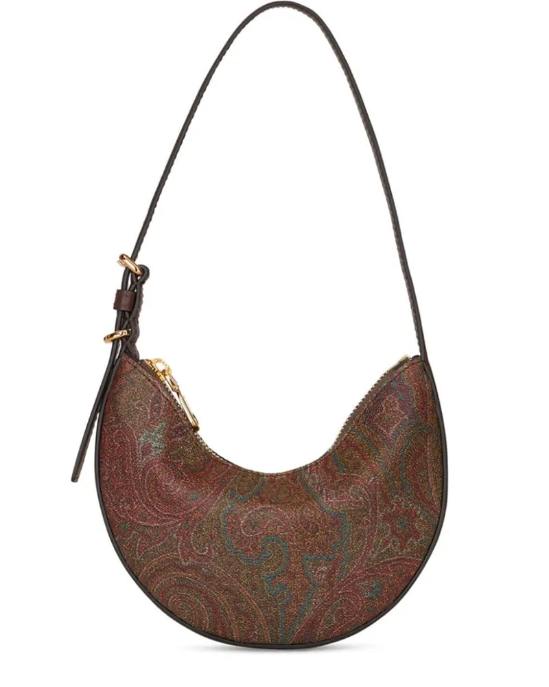 Etro Mittelgroße  Essential Schultertasche - Braun Braun