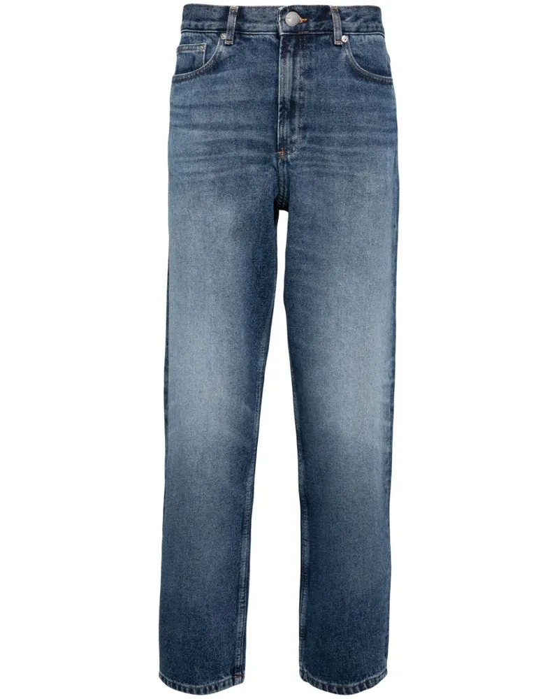 A.P.C. Ausgeblichene Straight-Leg-Jeans Blau