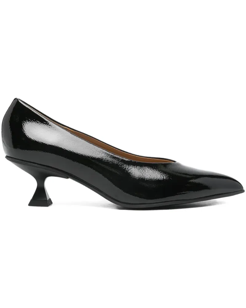 Pedro Miralles Pumps aus Leder - Schwarz Schwarz