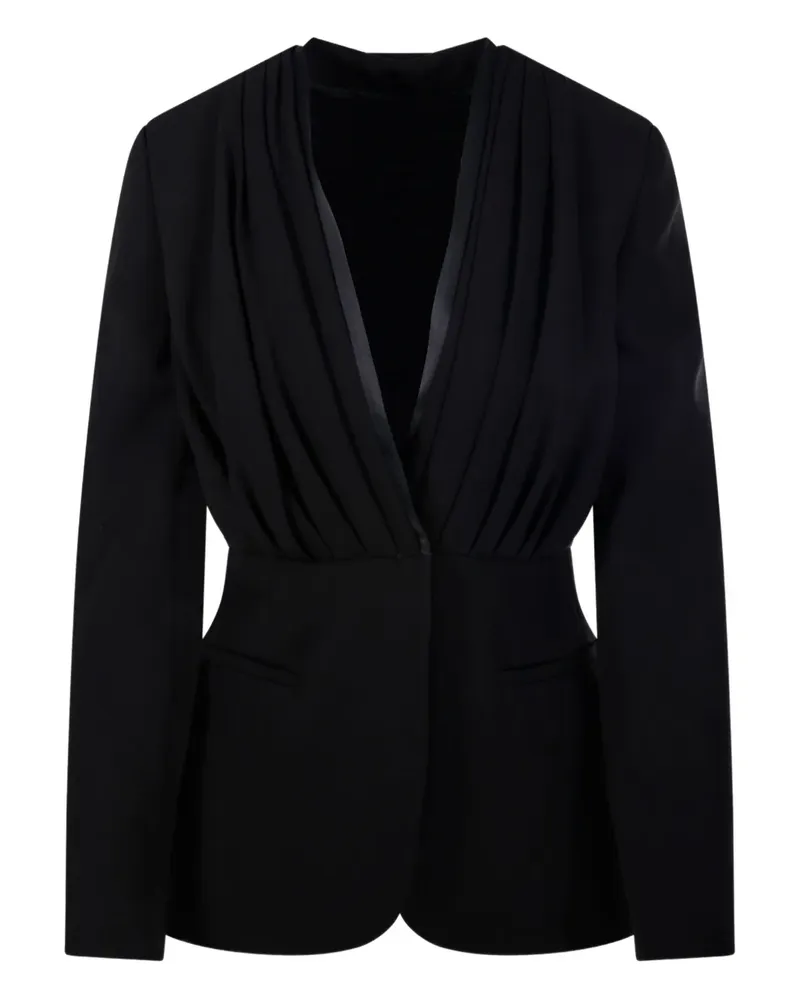 Max Mara Drapiertes Sakko - Schwarz Schwarz