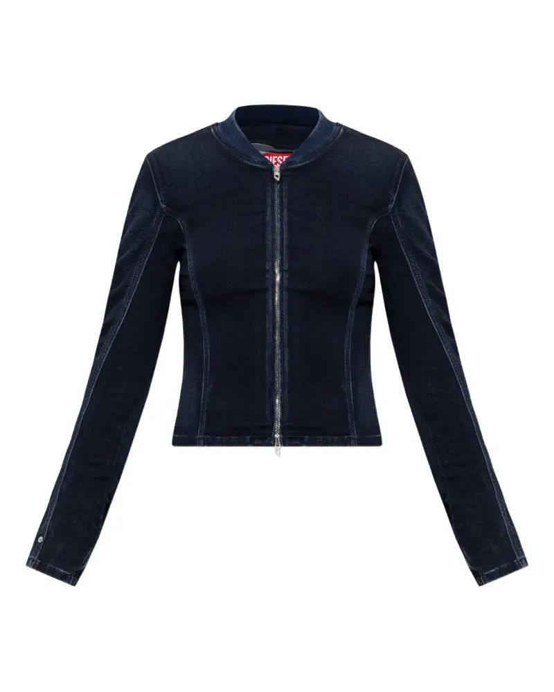 Diesel cropped jacket in JoggJeans - Blau Blau