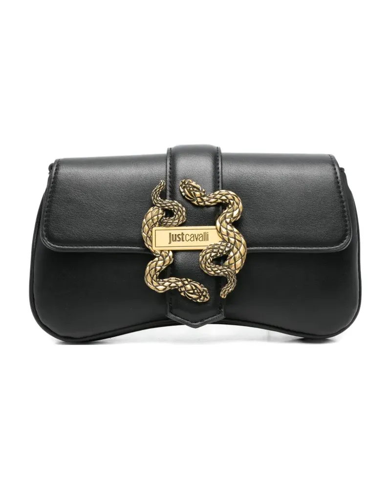 Just Cavalli snake embellishment crossbody bag - Schwarz Schwarz