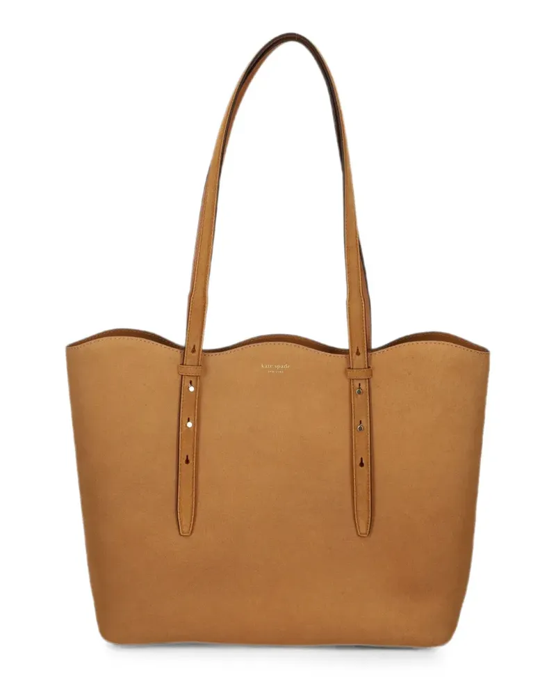 Kate Spade Schultertasche aus Wildleder - Nude Nude