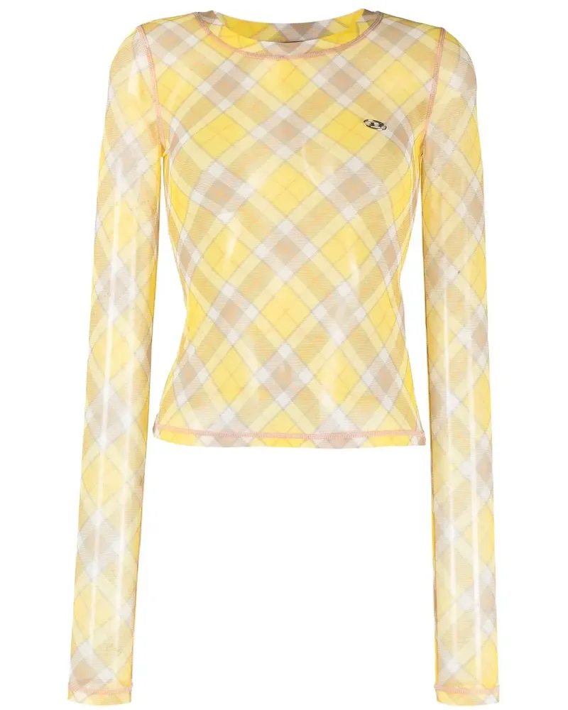 Diesel Klassisches Langarmshirt - Gelb Gelb