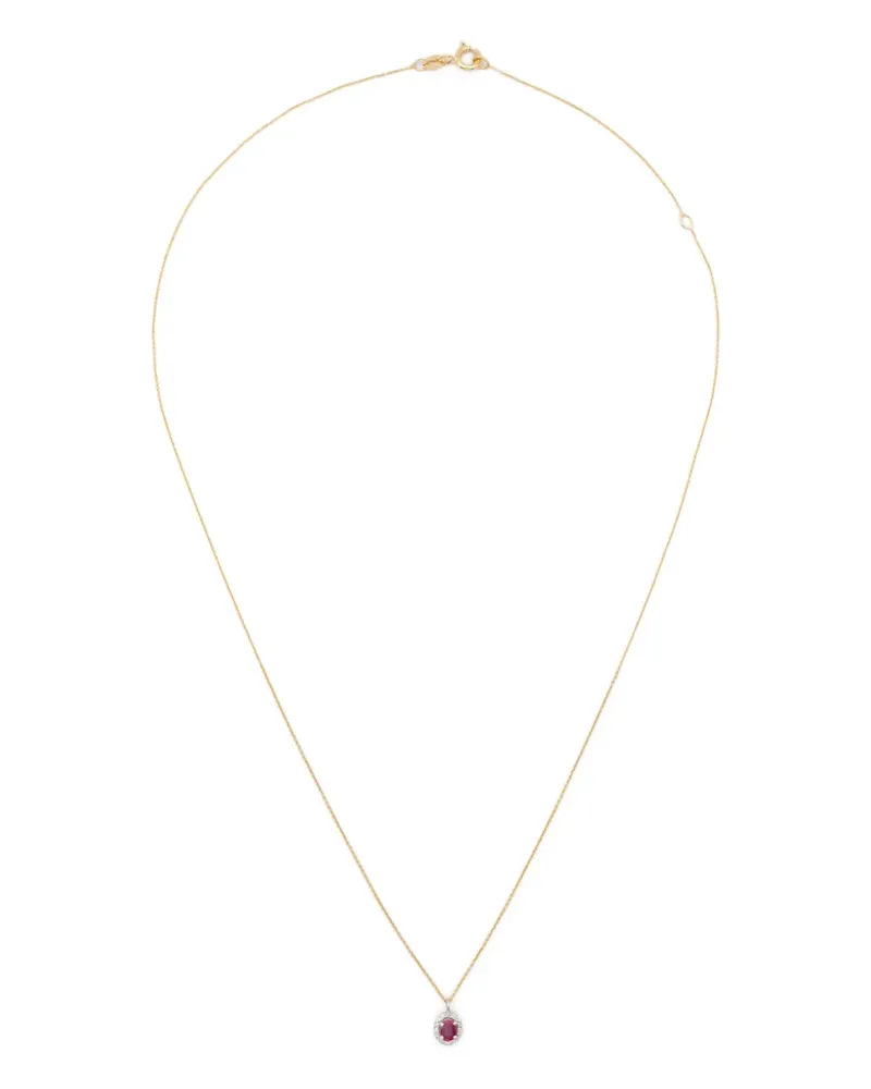 Wouters & Hendrix 18K gold ruby and diamond necklace Gold