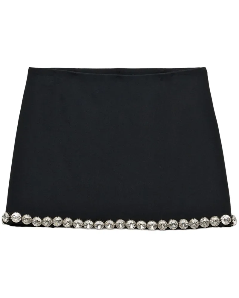 Prada Sablè Minirock - Schwarz Schwarz