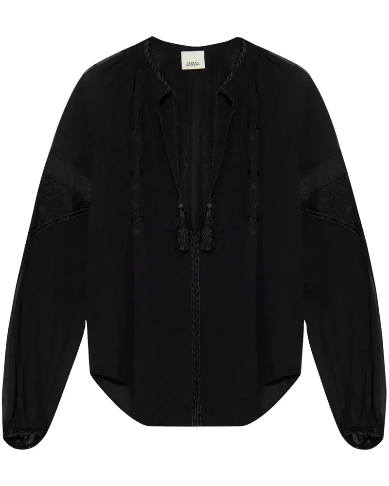 Isabel Marant Oris Bluse - Schwarz Schwarz