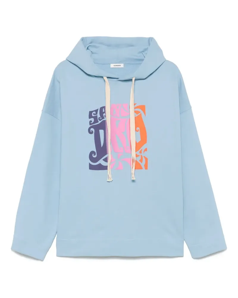 Sandro Surf Logo Hoodie - Blau Blau
