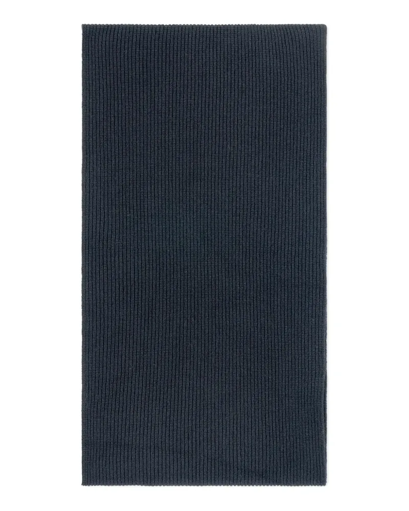 Eric Bompard ribbed scarf - Blau Blau