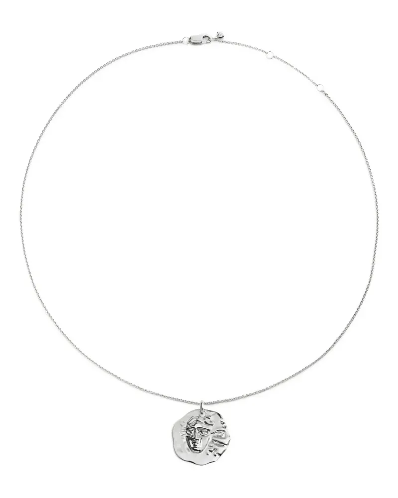 Monica Vinader Gemini Halskette mit Sternzeichen-Anhänger - Silber Silber