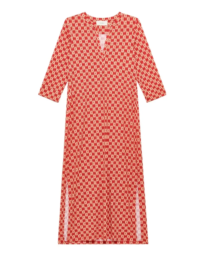Maliparmi Diamond Glow patterned midi dress - Rot Rot