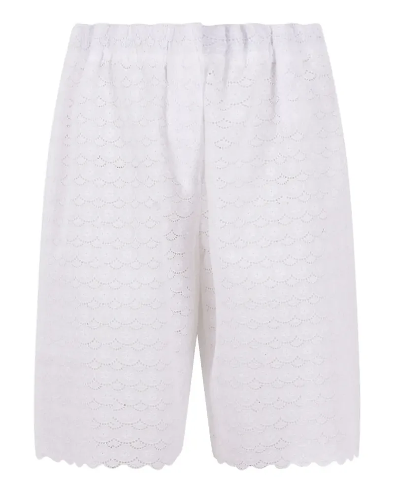 Meta Campania Collective lace-embroidered shorts - Weiß Weiß