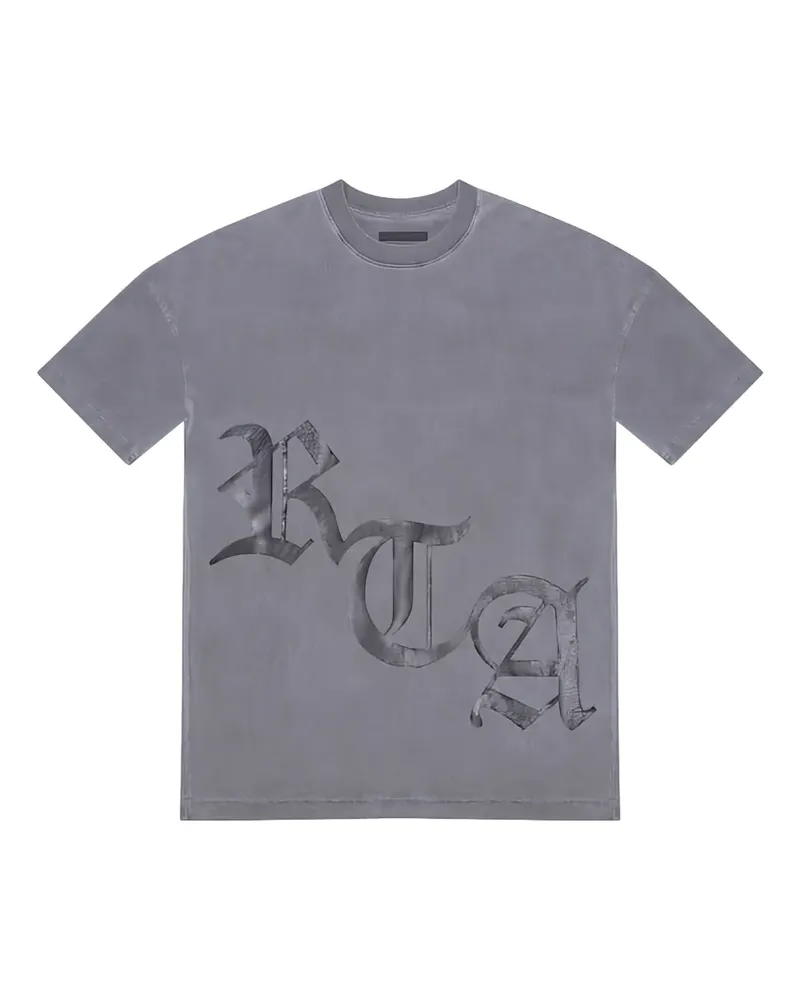 RTA Old English T-Shirt mit Logo - Grau Grau