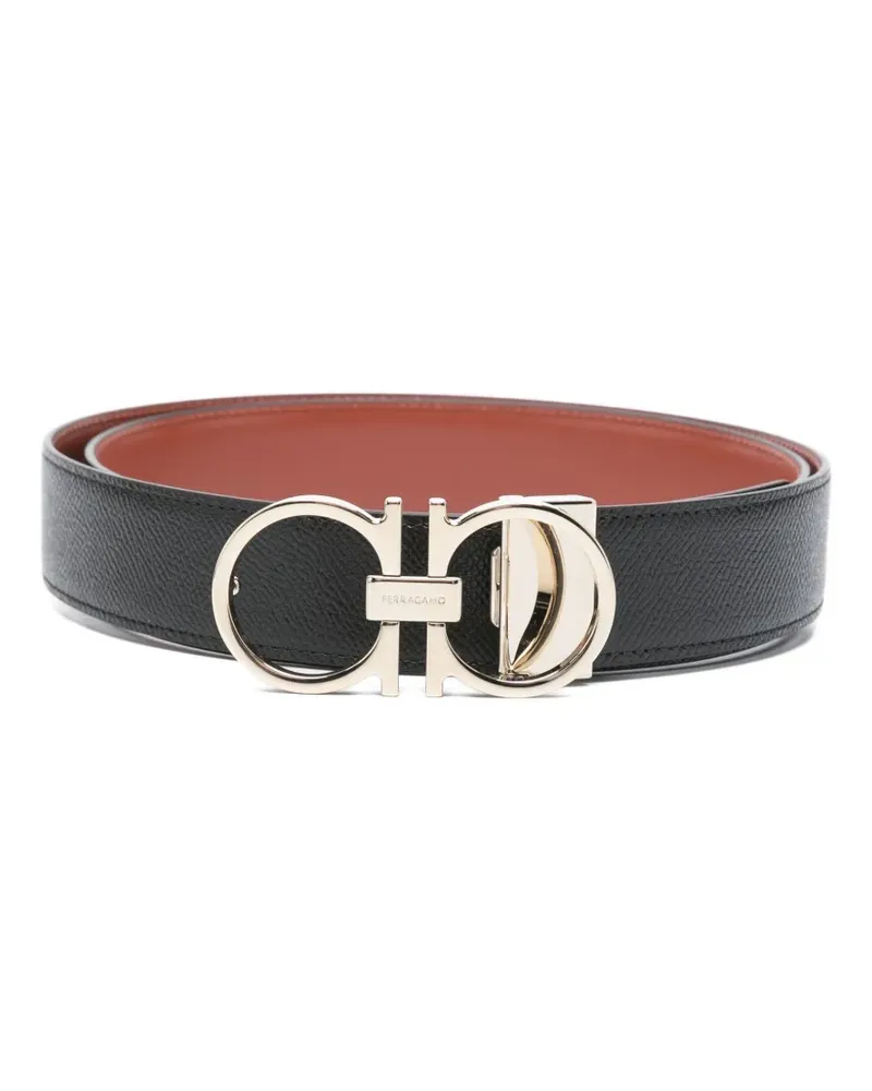 Ferragamo Gürtel mit Gancini-Schnalle - Schwarz Schwarz