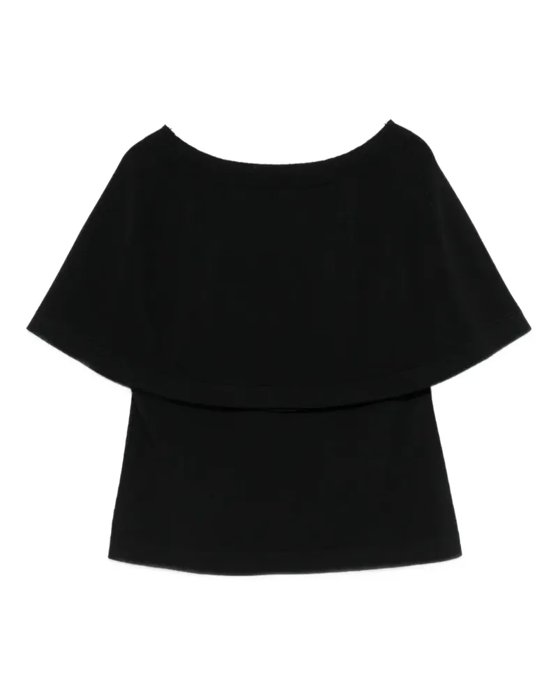 Liviana Conti Oberteil mit abnehmbaren Ärmeln - Schwarz Schwarz