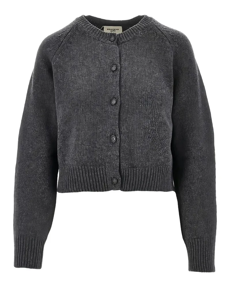 Max Mara Sherman Cardigan mit Raglanärmeln - Grau Grau