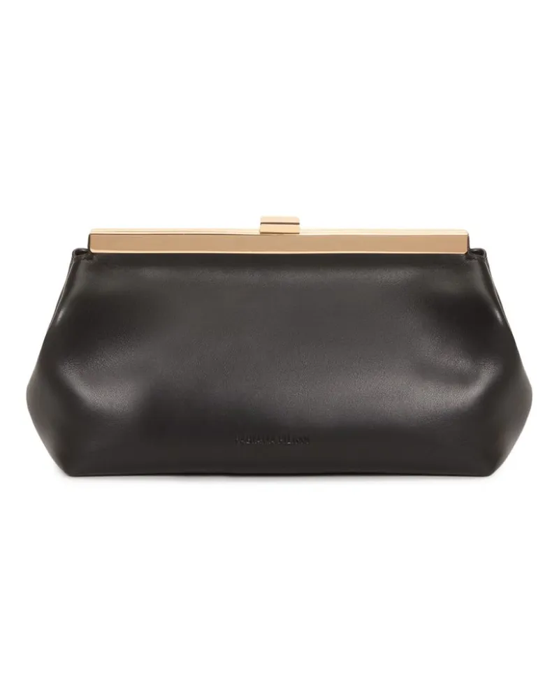 Fabiana Filippi Clutch aus Nappaleder - Schwarz Schwarz