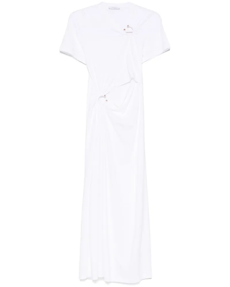 Paco Rabanne Midikleid aus Jersey - Weiß Weiß