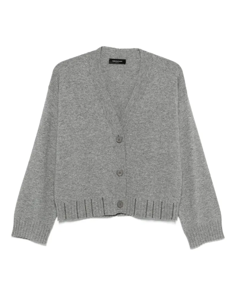 Fabiana Filippi Klassischer Cropped-Cardigan - Grau Grau