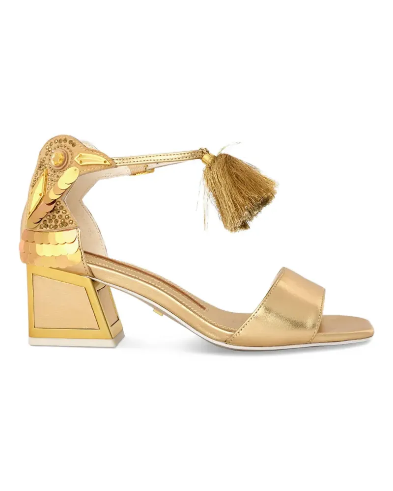 Kat Maconie Kay embellished tassel sandals - Gold Gold