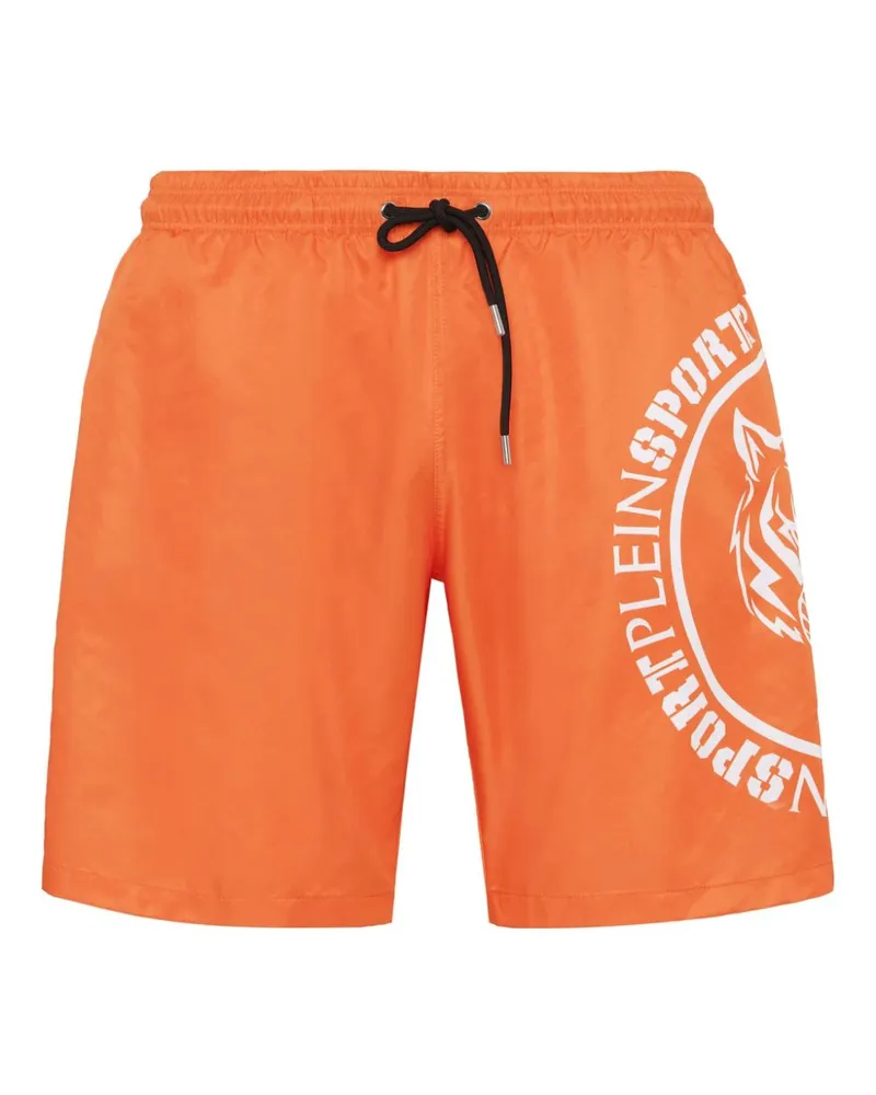 Philipp Plein Carbon Tiger Badeshorts - Orange Orange