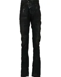 Boris Bidjan Saberi Skinny-Jeans mit tiefem Schritt Schwarz