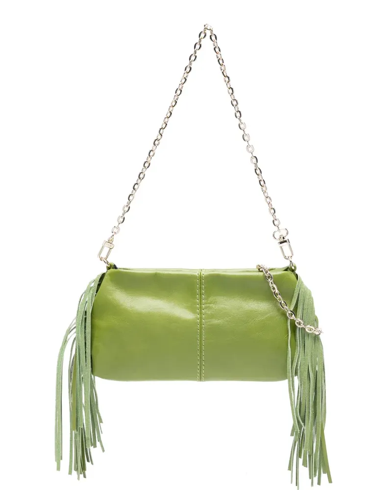Maje Miss M Clutch mit Fransen - Grün Grün