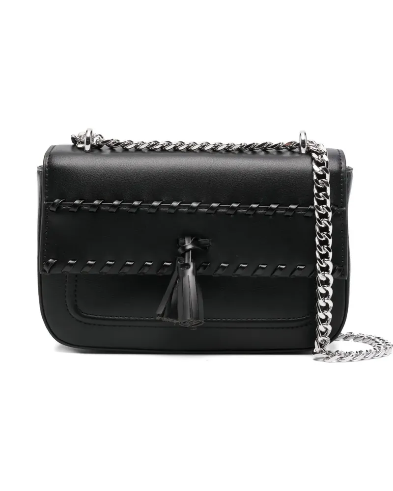 Cult tassel-detail chain-strap satchel bag - Schwarz Schwarz